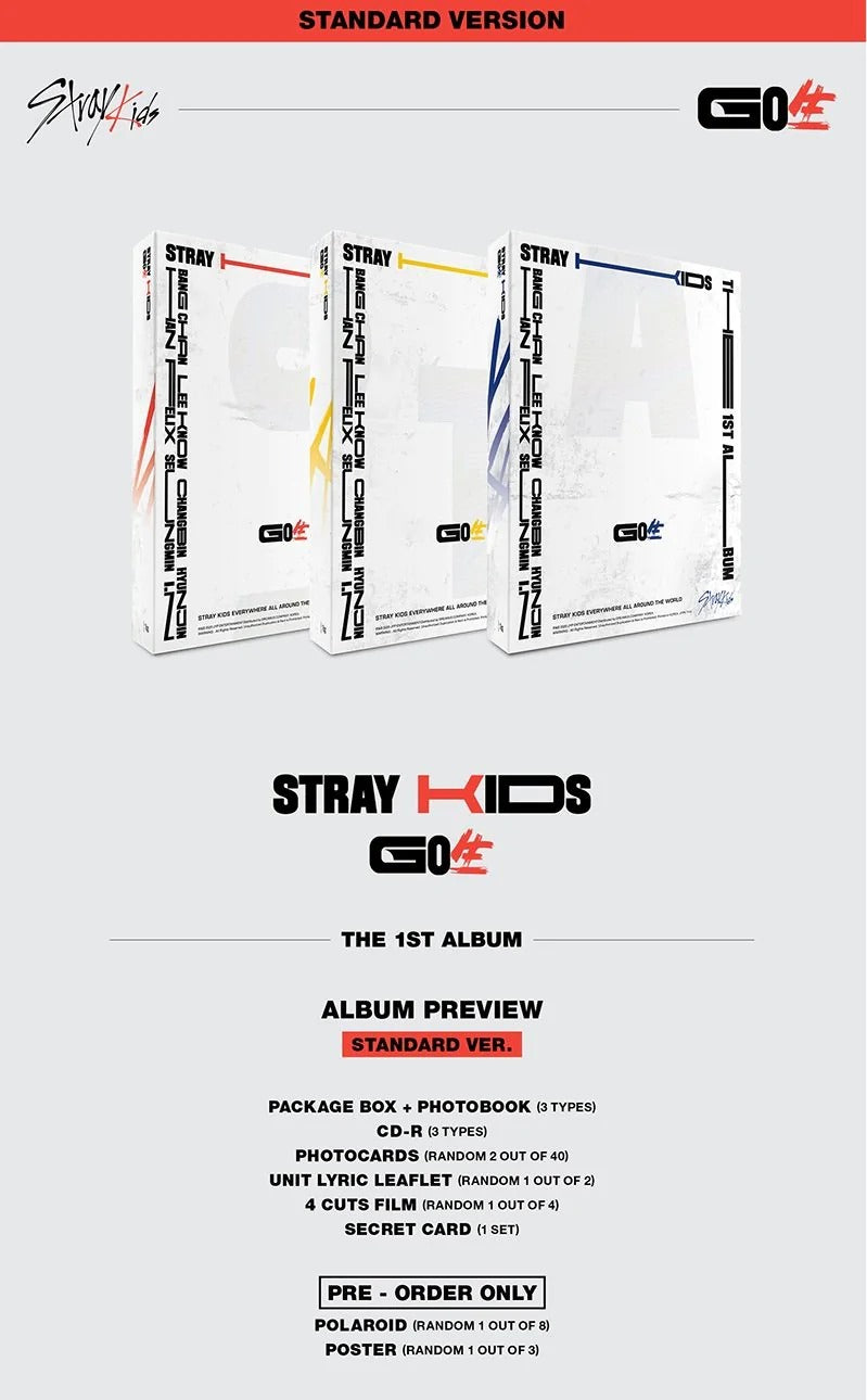 STRAY KIDS – 1st Full album [Go live] Standard Ver. Random